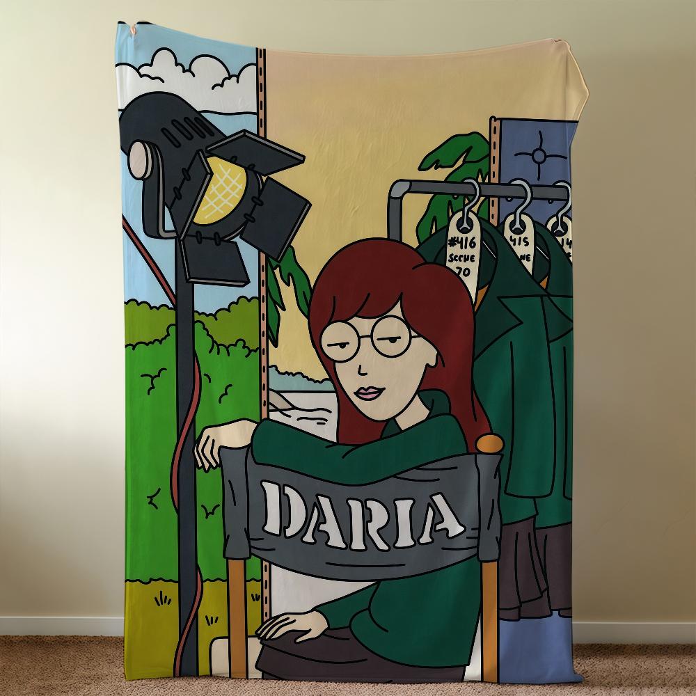 Cartoon D-DariaS-ES Blanket Throw Super Cosy Plush Living Room Sofa Couch Childish Birthday Gifts