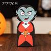 10pcs/bag Easy To Assemble Biscuit Ghost Paper Box Card Paper Cake Packaging Box  Halloween Party