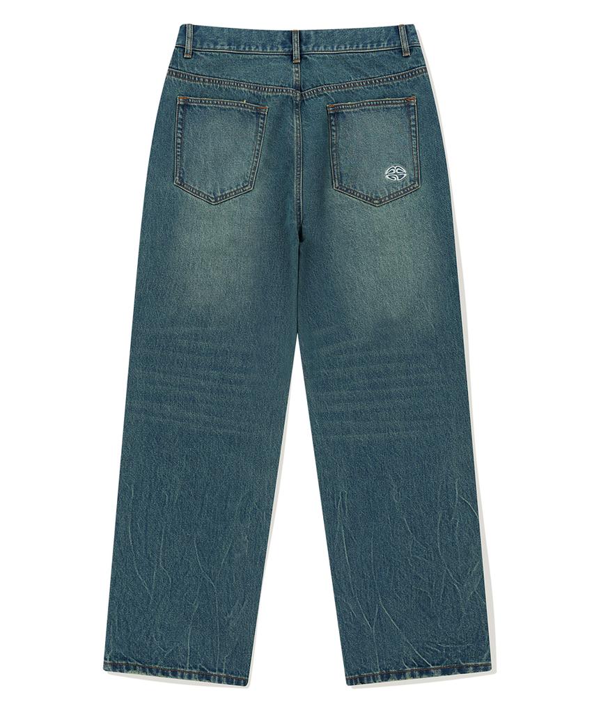 MAHAGRID Mud Washing Denim Pant Blue(Mg2Fsmd119A)