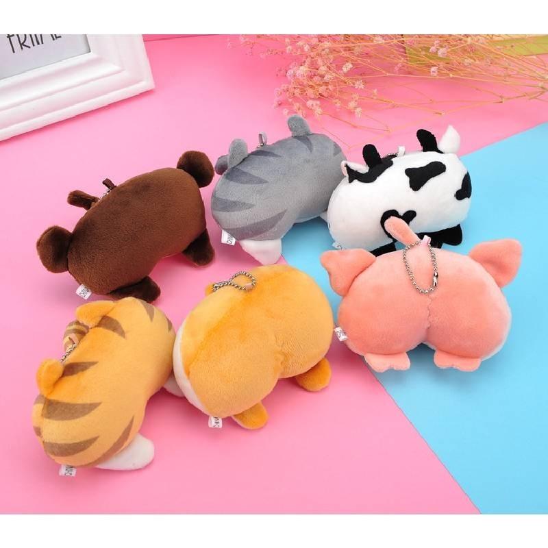 Cute Dog Corgi Bag Pendant Accessory Keychain Creative Plush Toy Doll Gifts