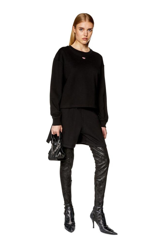 Sweatshirt Loose Fit D Logo A103930GRAC S Black 9XX (Diesel) Women's