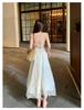 French Halterneck Strappy Summer Dress - Women's Elegant Beach Chiffon Long Dress for Vacation (2026)
