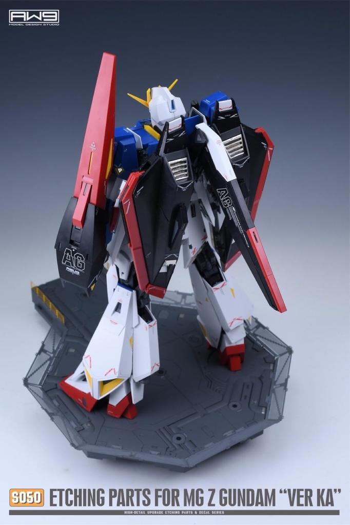 MG Mobile Suit Zeta Gundam Custom Detail Up Kit with Stainless Steel Parts and Decals 1/100 Ver.Ka High-Quality Water-Transfer [Used]