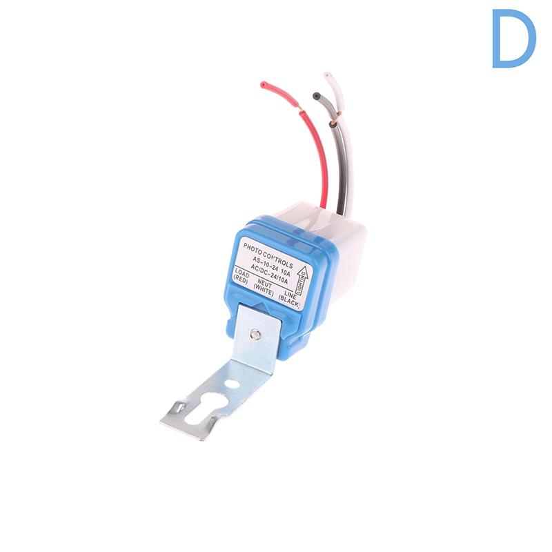 Automatic On Off Photocell Street Lamp Light Switch Controller Dc Ac 12/24/110/220V 50-60Hz 10A Photo Control