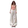 Damen Off-White Jeans mit weitem Bein: Modische, alterslos wirkende lockere Passform für Frühjahr/Sommer Freizeitkleidung