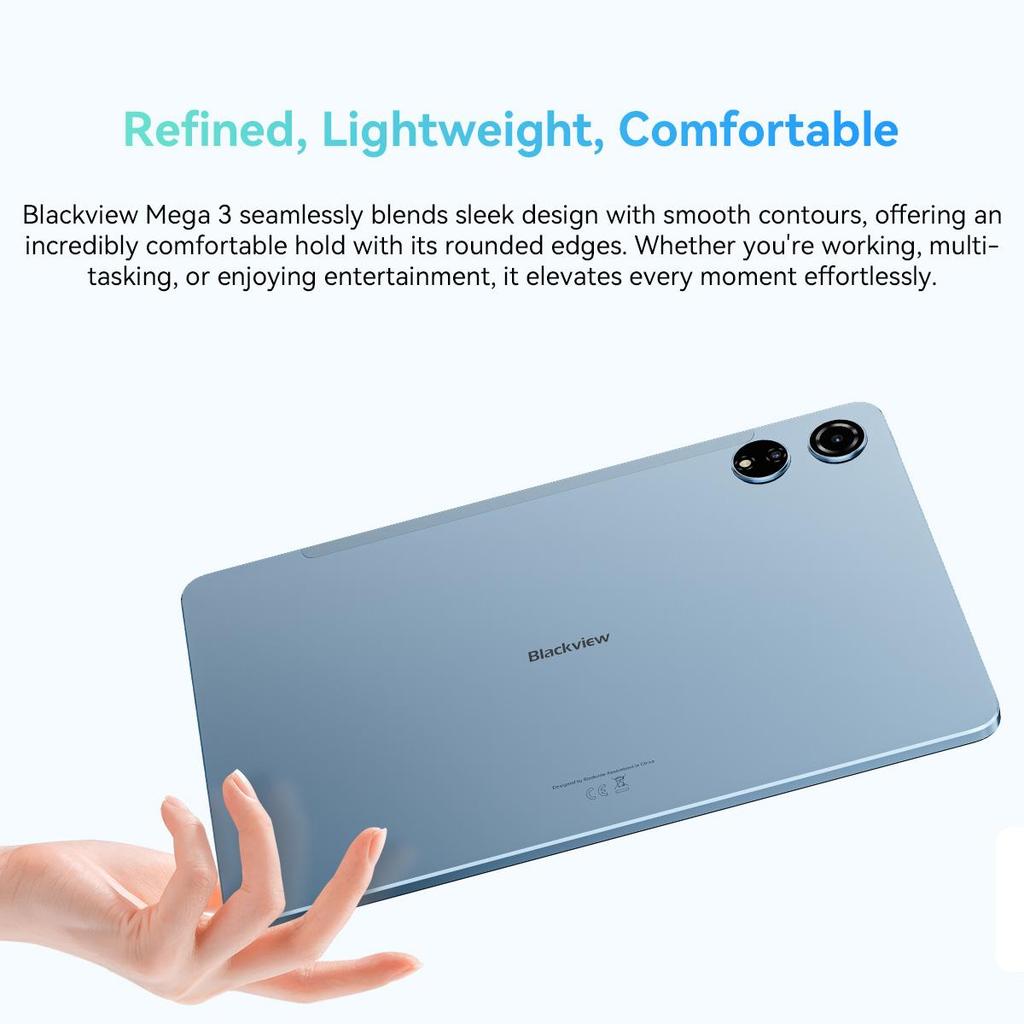Blackview MEGA 3 AI MTK G100 12,1 palcový 8800mAh Android 15 Tablet 12GB RAM 256GB ROM Úložiště