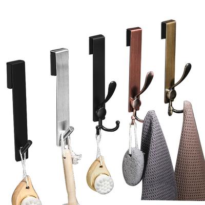 Metall Badezimmer Rahmenlose Glastür Haken Duschwand Haken Handtuchhalter Abnehmbar Edelstahl Rückseite Typ Hängender Halter Kleiderbügel