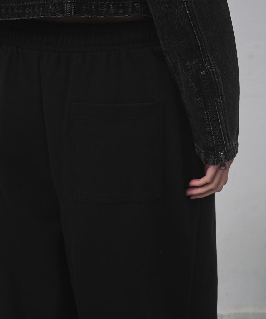 MUSINSA STANDARD WOMAN Women'S Double Knit Balloon Sweatpants [Black]