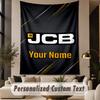 Custom Text Tapestry JCB Print Wall Tapestry Indoor Living Room Wall Decor