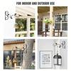 Heavy Duty 2 Pack Hanging Plant Bracket Wall Hook Wall Mount Plant Hangers for Indoor Outdoor Flower Baskets & Bird Feeders
