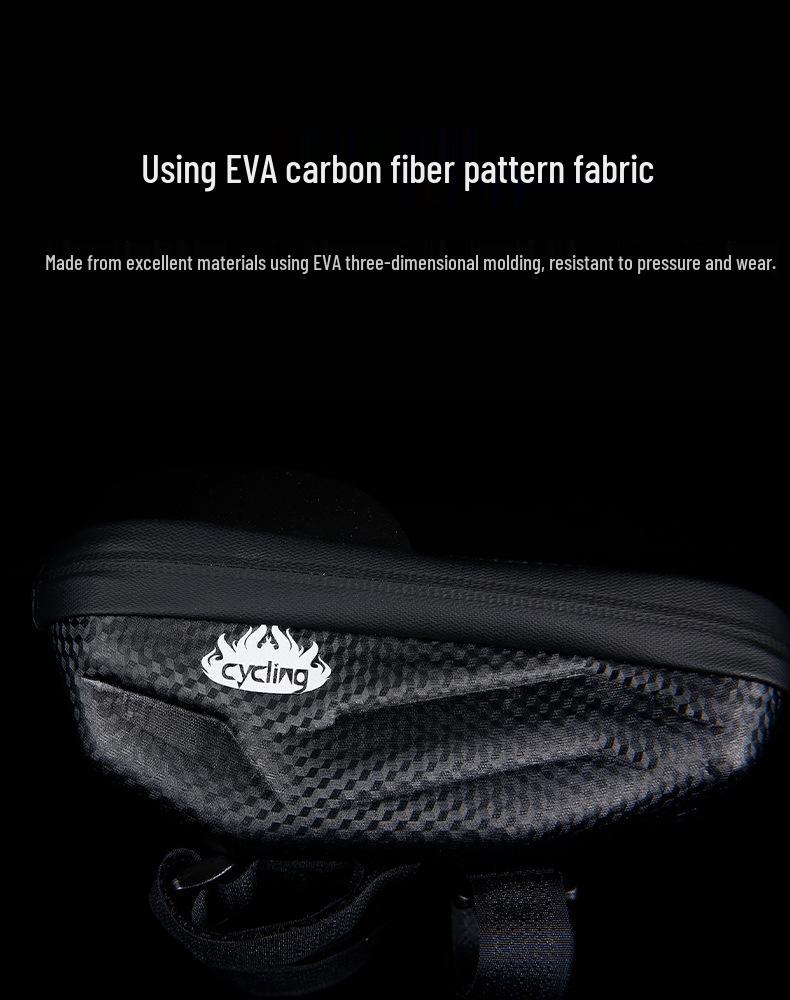 Unisex EVA Hartschalen-Fahrradlenkertasche mit Touchscreen, Wasserabweisendes Handyfach für Mountainbiking
