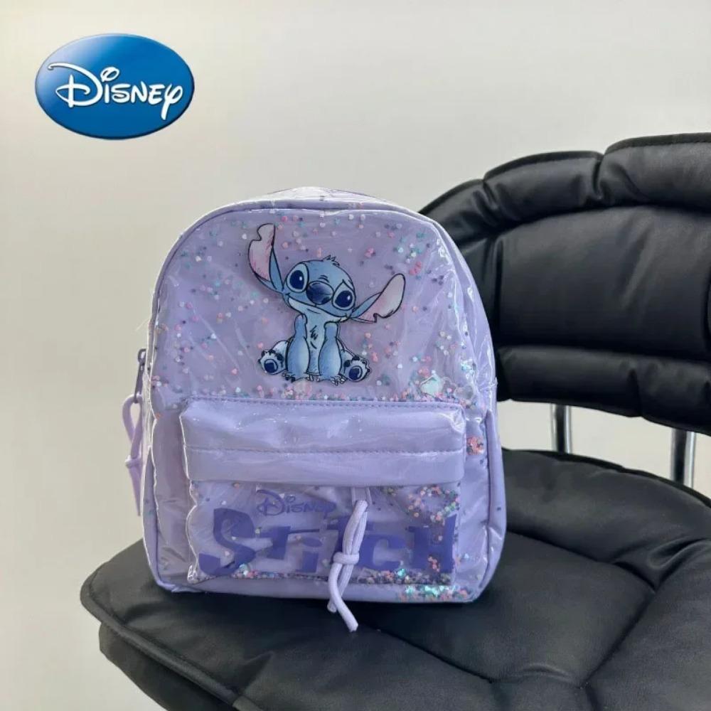 Disney New Mickey Cartoon Fashion Backpack Women's Minnie Canvas School Bag Boys and Girls Fashion Large Capacity Backpack