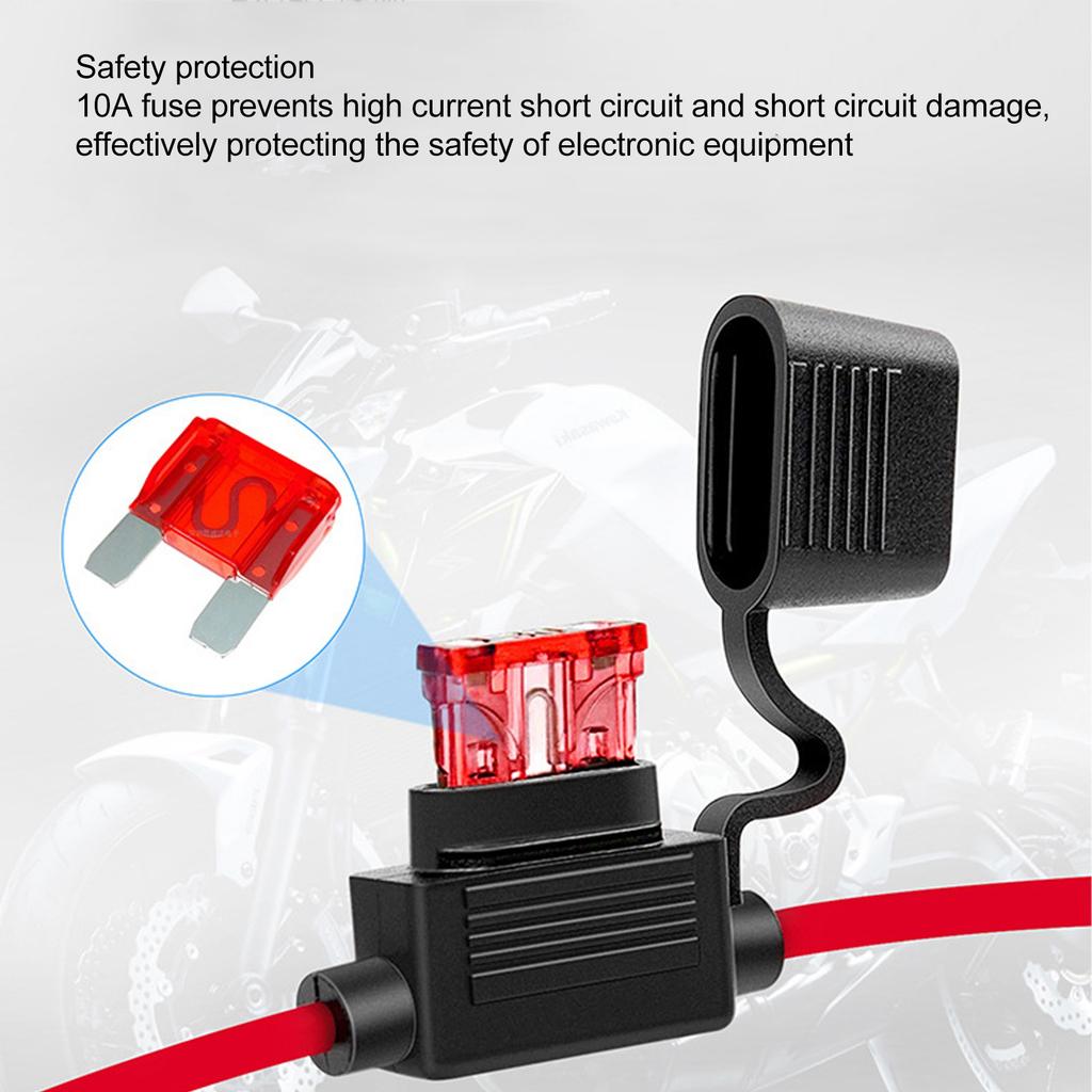 SAE Batteriekabel Schnellkupplung SAE zu Ösenklemmenkabelbaum für Motorrad Auto