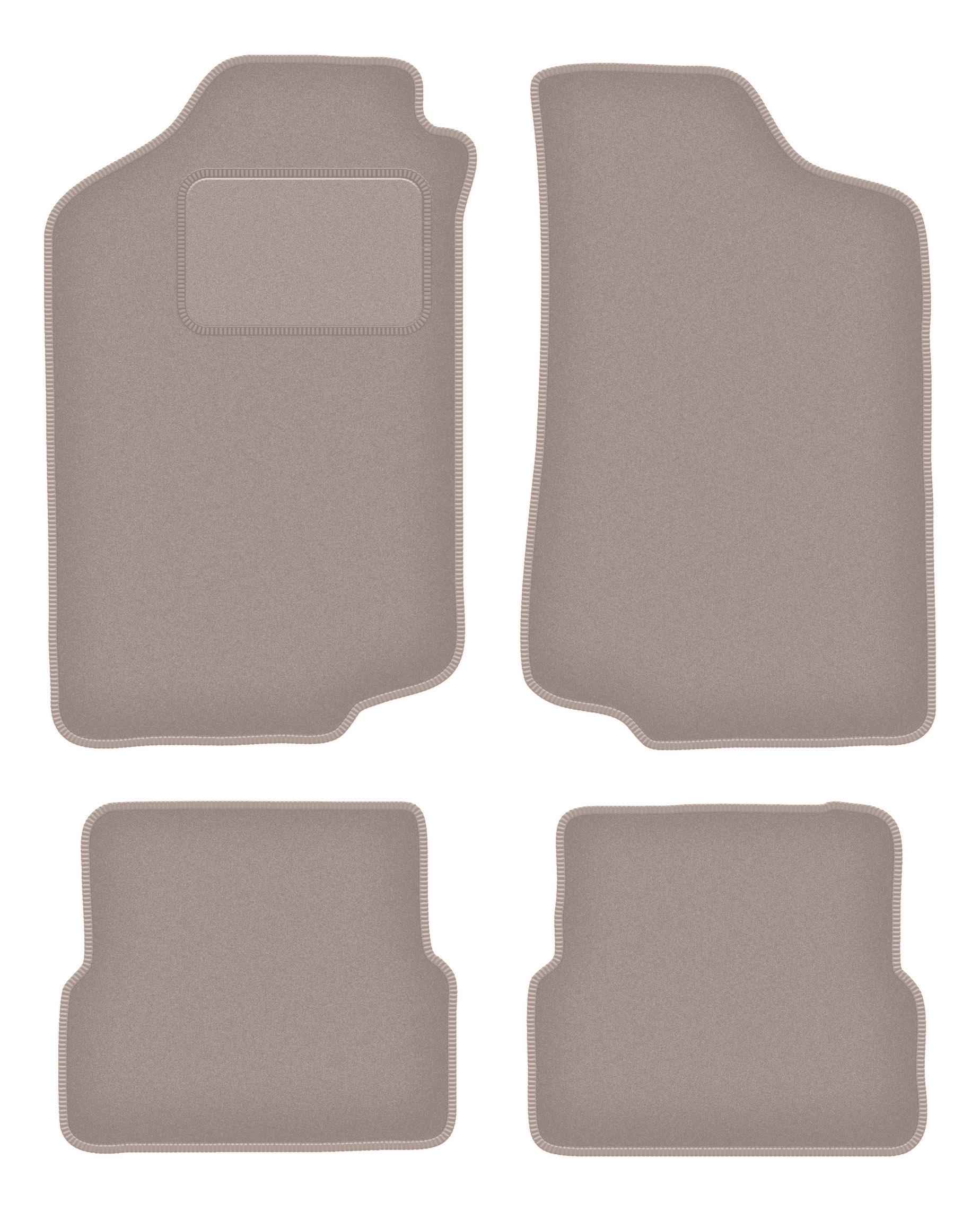 Beige velours vloermatten voor: Volkswagen Jetta II sedan (1984-1992)
