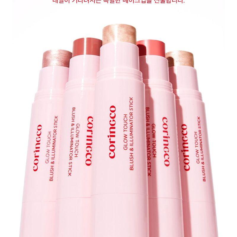 CORINGCO - Glow Touch Blush & Illuminator Stick - 2 Colors