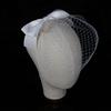 Pillbox Veil Fascinator Hat Tea Party Headwear Veil for Women Lady Black/White