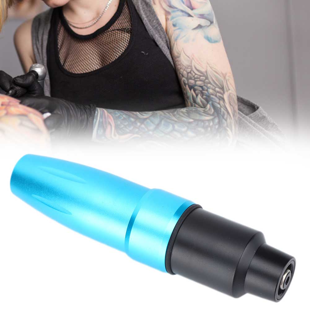 Professional Electric Strong Motor Tattoo Pen Machine Tattoo Artists Tool RCA InterfaceBlue