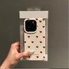 Phone Case For iPhone 17 16 15 14 Plus 13 12 11 Pro Max 17 Air X XR XS Love Heart Lichee Pattern Shockproof Bumper Cover