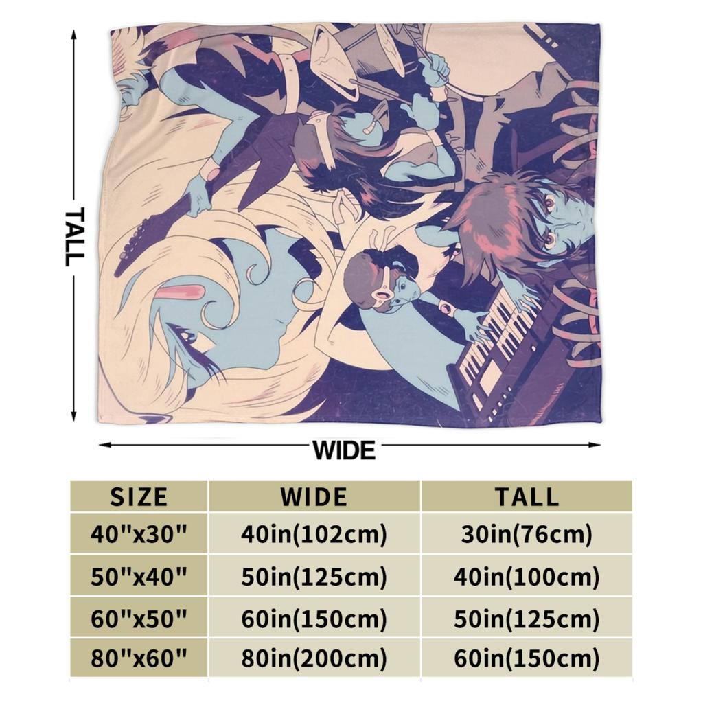 Interstella 5555 Blanket Velvet Summer Portable Lightweight Throw Blanket for Bedding Travel Plush Thin Quilt