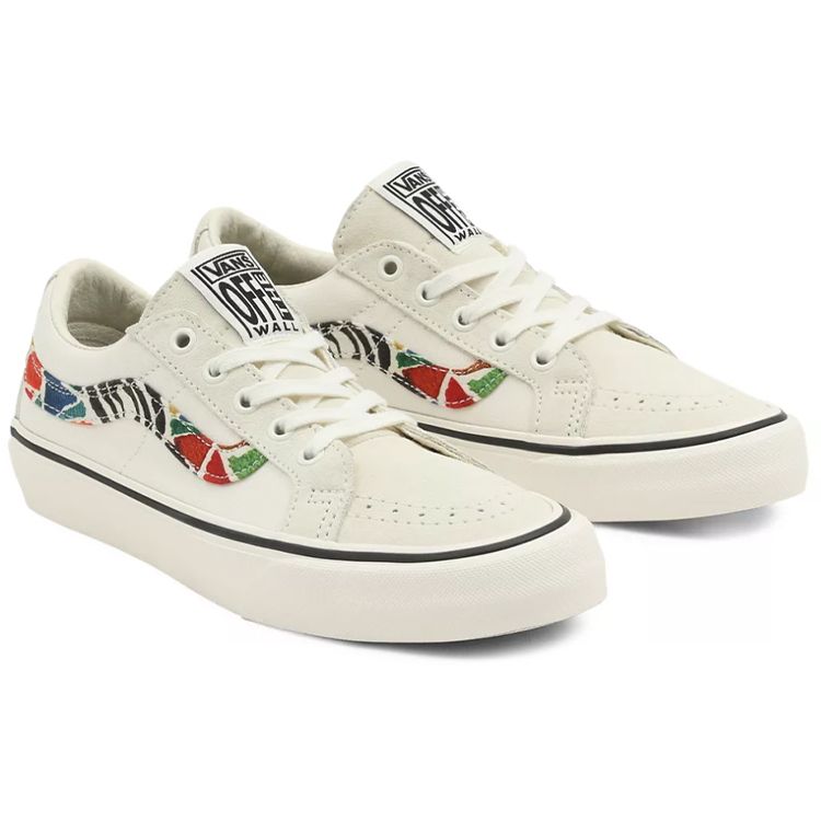 Vans Sk8 Low Reissue Sf Ležérne Nízke Skate Topánky Unisex Tenisky Biela Viacfarebná VN0A4UWIA61