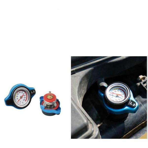 Car D1 Big Head Temperature Gauge With Utility Safe 0.9 And 1.1 And 1.3 Bar Thermo Radiator Cap Tank Cover Automobile Car Accessories