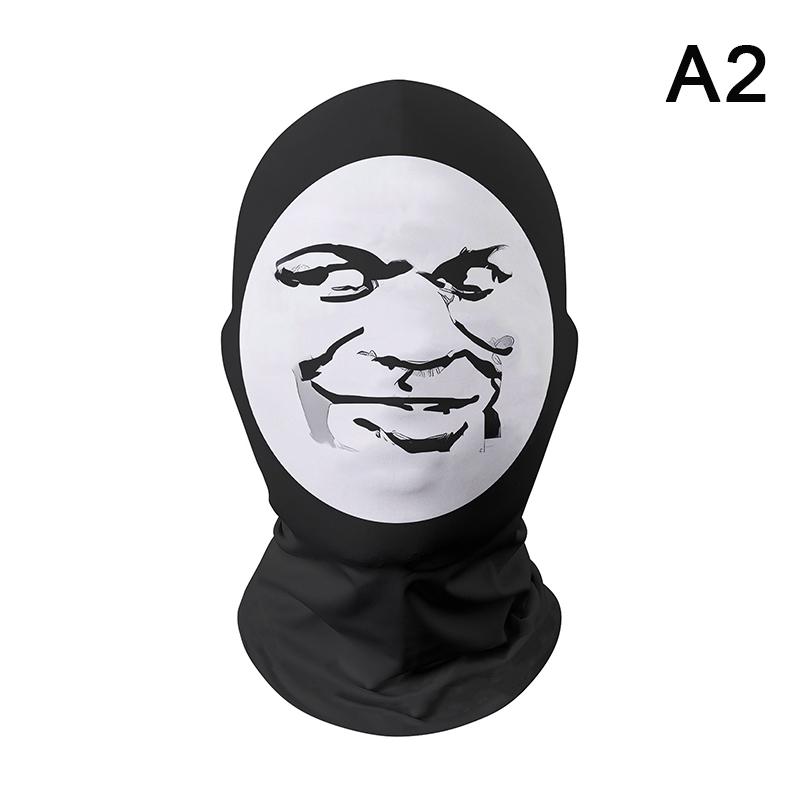 

3D смешная полнолицевая маска эластичная сетка новинка полнолицевая маска для мужчин женщин косплей головной убор имитация балаклавы головной убор