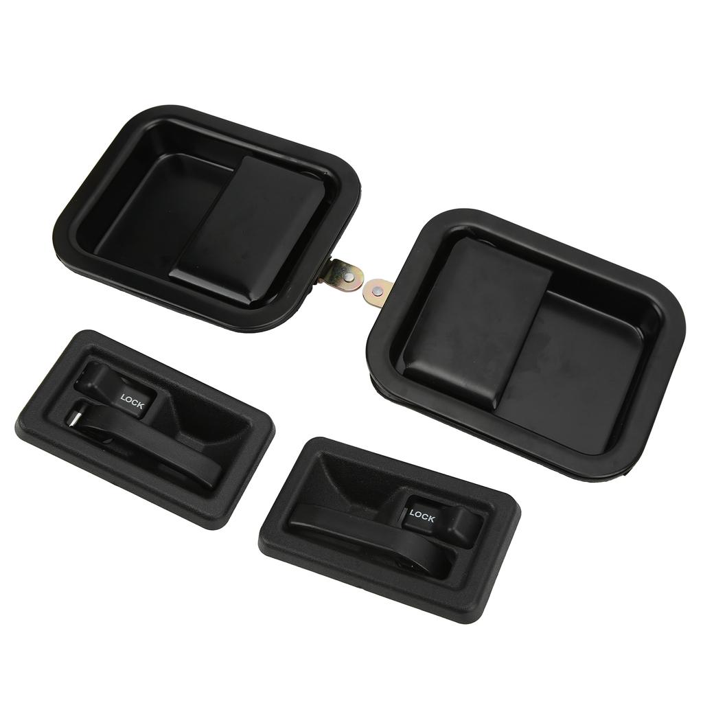 Außen Innen Tür Griffe Set Vorne Links Rechts 55176476AC Ersatz für Jeep Wrangler YJ