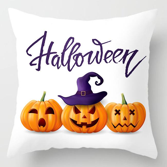 Nový Halloweenský povlak na polštář s dýní Domácí dekorace Povlak na polštář