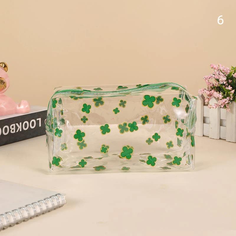 PVC Waterproof Cosmetic Bag Portable Large Capacity Transparent Wash Bag Travel Toiletries Cosmetic Organizer Swimming Bag
