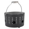 BBQ Stove Aluminum Stainless Steel Multifunctional with Portable Handle Food Charcoal Stove for Tea Making Camping