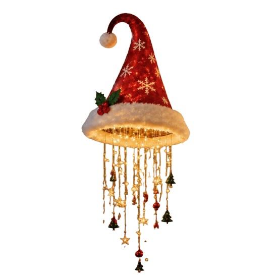 Festliche Veranda-Eingangsdekorationen Weihnachtsbaum-Hängeornament mit LED-Lichtern Beleuchteter Anhänger Stern-Topper Leuchtend für Innenbereich Terrasse Weihnachten für
