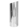 Cylinder Vase Silver Color Stainless Steel Slant Mouth Modern Flower Vase for Desktop Ornament
