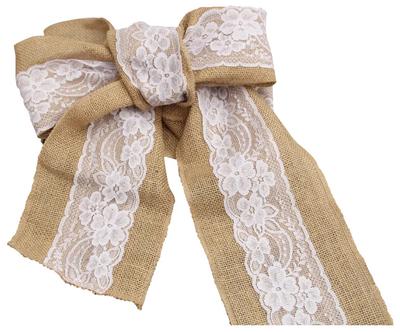 Brown Bow With Lace For Chair
