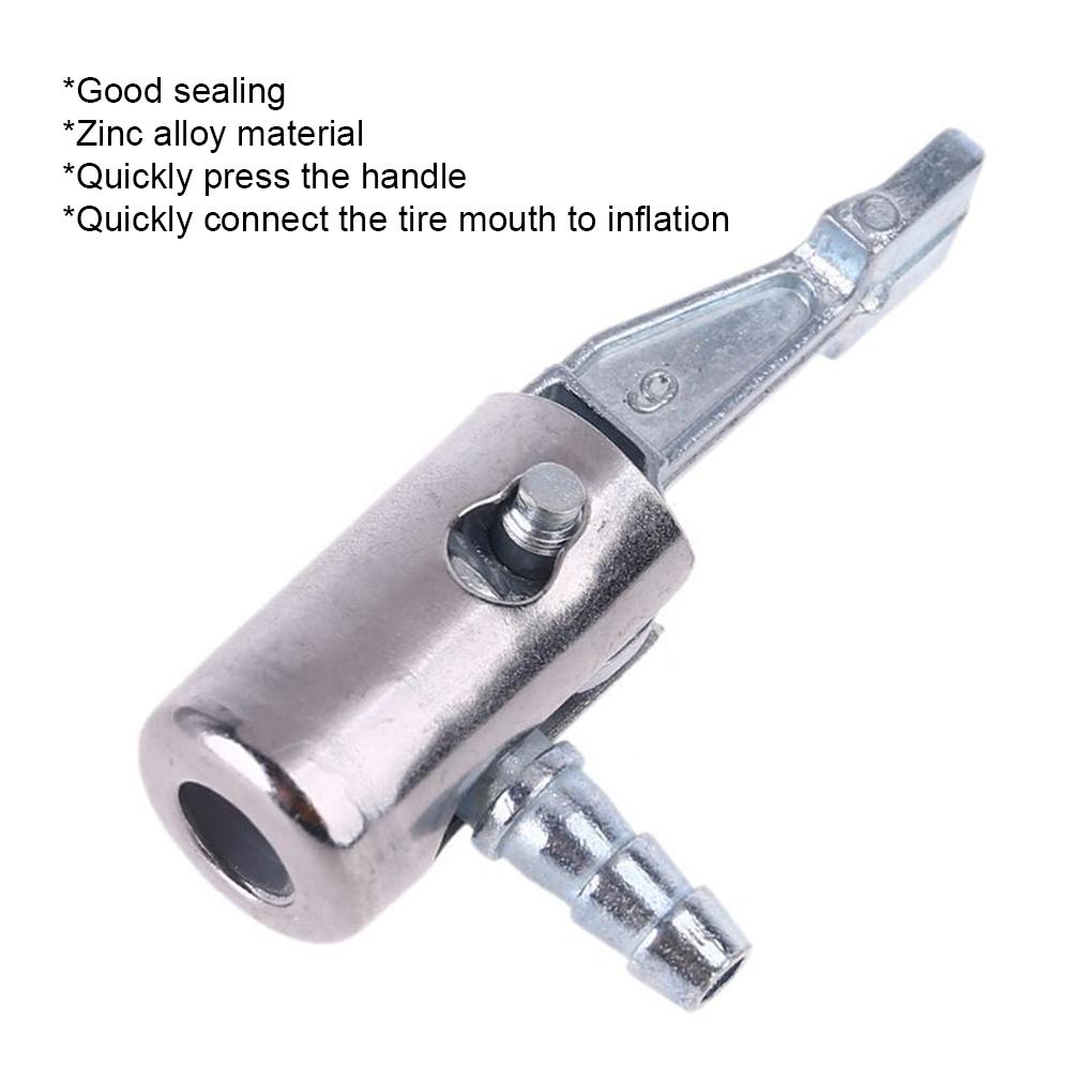 4 Stück Schnell und Einfach Aufblasen mit Aufblasklammer Pumpenfutter Einfach zu Bedienen Reifenaufblasklammer Pumpenklammer Feder