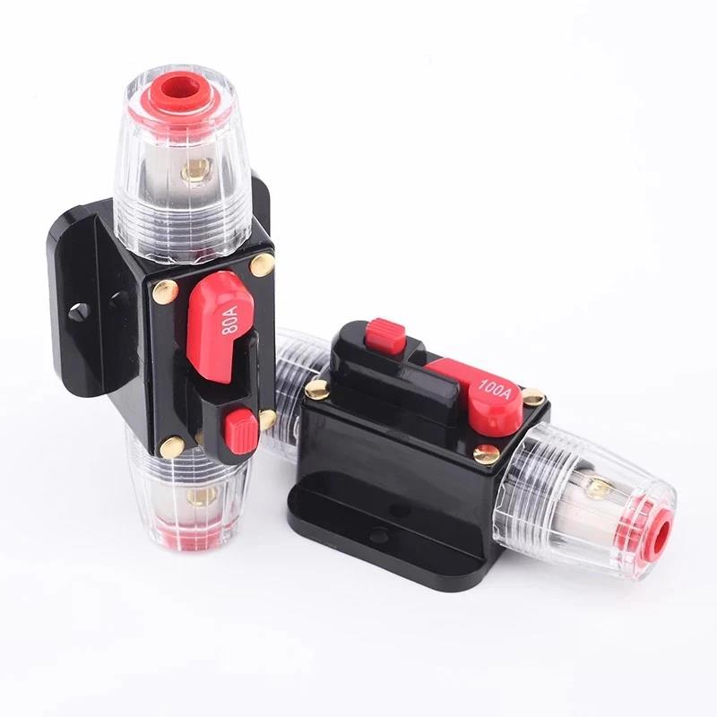 Car Audio System Waterproof Marine Circuit Breaker Reset Fuse 12V- 48V DC 40A 60A Reset 20A To 300A Circuit Breaker 6