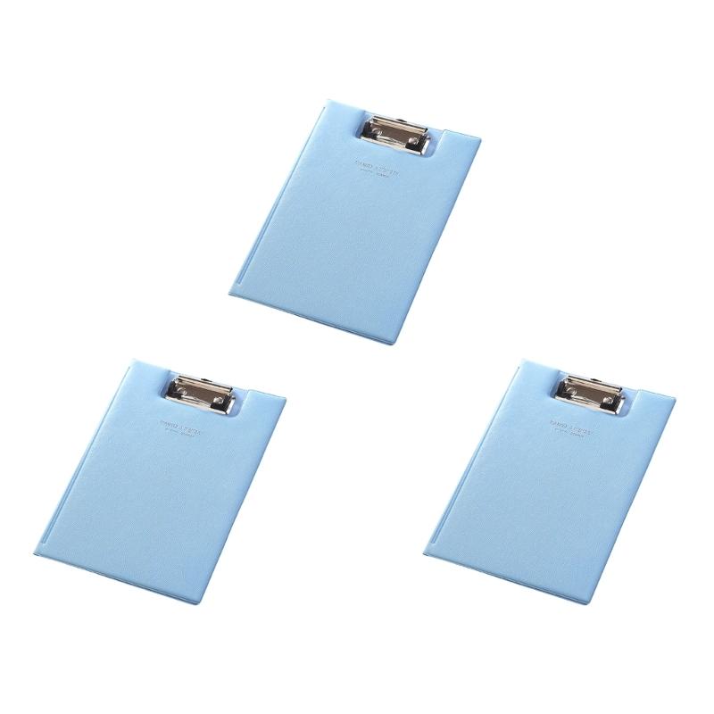 Prancheta Dobrável com Bolso Transparente Pasta de Prancheta em Couro Estojo para Documentos com Prancheta Pasta para Conferência de Negócios
