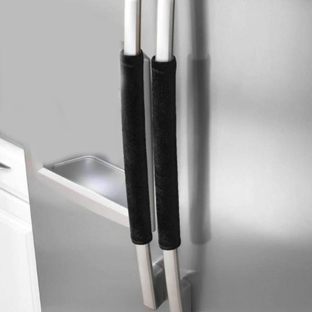 2Pcs Oil-proof Refrigerator Handle Cover Plush Appliance Handle Covers  Home Decors