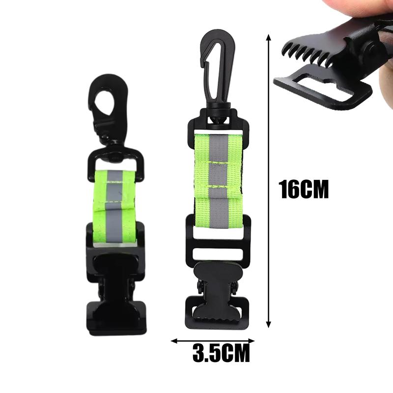 Nylon Glove Clip Carabiner for Outdoor Hiking Backpack Belt Firefighting Rescue Gear Durable Glove Holder Organizer Accessory
