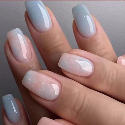 Trends Premium Designer 24dílná sada nalepovacích nehtů s aplikací Easy Glue Tab, nehty jsou opakovaně použitelné a nerozbitné