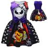 New Halloween, Christmas Eve Horror Sally Digital Printed Girls Dress Bow Dress