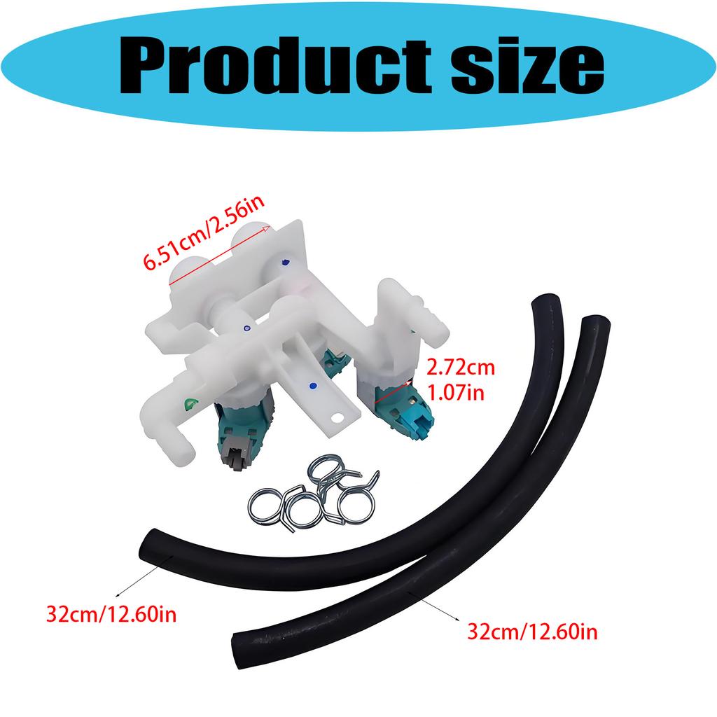 Efficient Water Inlet Valves Quick Installation Laundry Valves for Automatic Washing Machines Intelligent Water Saving