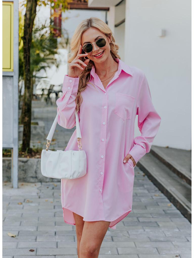 2022 European & American Women's Spring/Summer Long-Sleeve Striped Casual Shirt