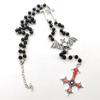 Rotes Kreuz Vampir Ankh Rosenkranz Okkult Goth Ankh Perlen Fledermaus Gotisch Vampir Vampirisch Perlen Ägyptisch Tradgoth Schmuck Geschenk Handgemacht