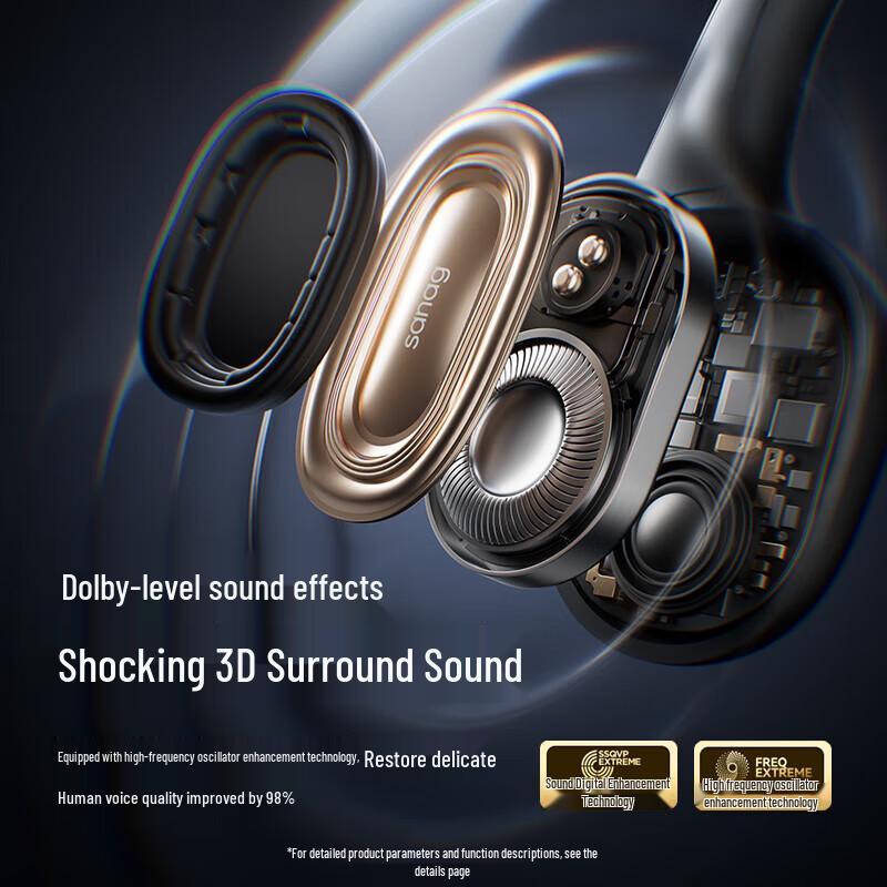 SANAG B21S Open-Ear Bone Conduction Sports Headset