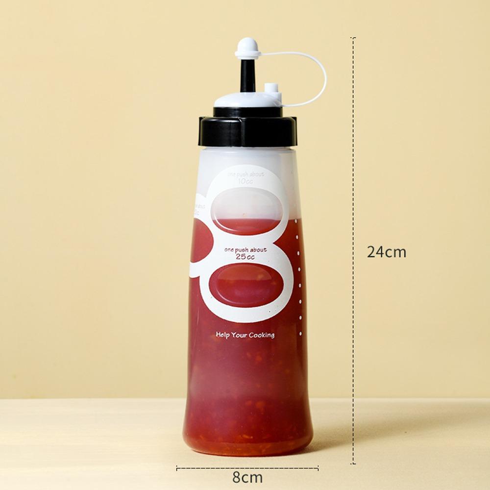 New 350ml 650ml Squeeze Sauce Bottle Plastic Large Capacity Tomato Catchup Dispenser Squeeze Bottles Picnic Cooker