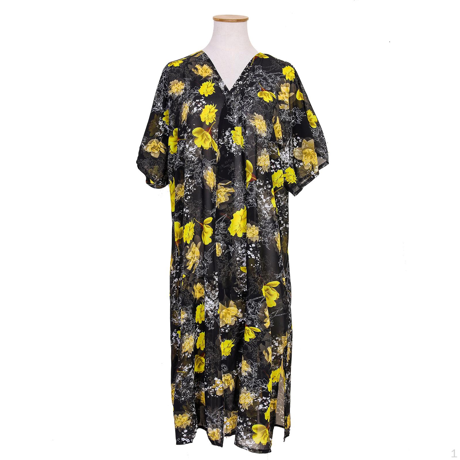 

Kimono Open Front Tops Beach Swim 110x80cm_Bright Yellow