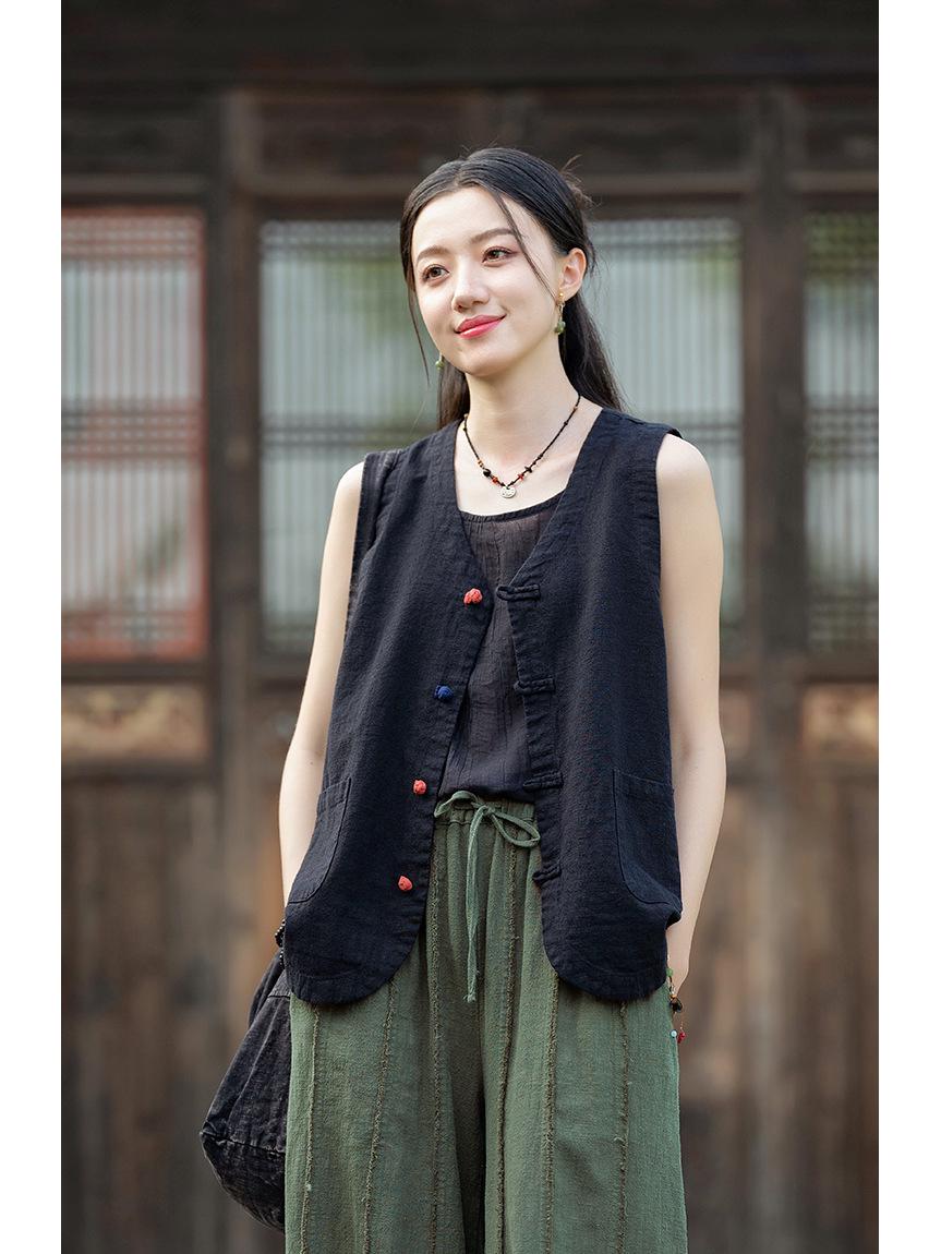 

25 New Autumn Cotton Linen Women s Ramie Brushed Tie-Up Culottes – Casual Wide-Leg Long Pants One Size