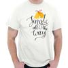 Jingle All Way Funny Christmas Santa Claus Womens Short Sleeve Crewneck Tee