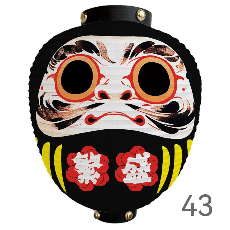 Japanese Style Cartoon Wish Dharma Hanging Lantern Japan Mascot Daruma Sushi Pub Bistro Restaurant Izakaya Decor Lantern