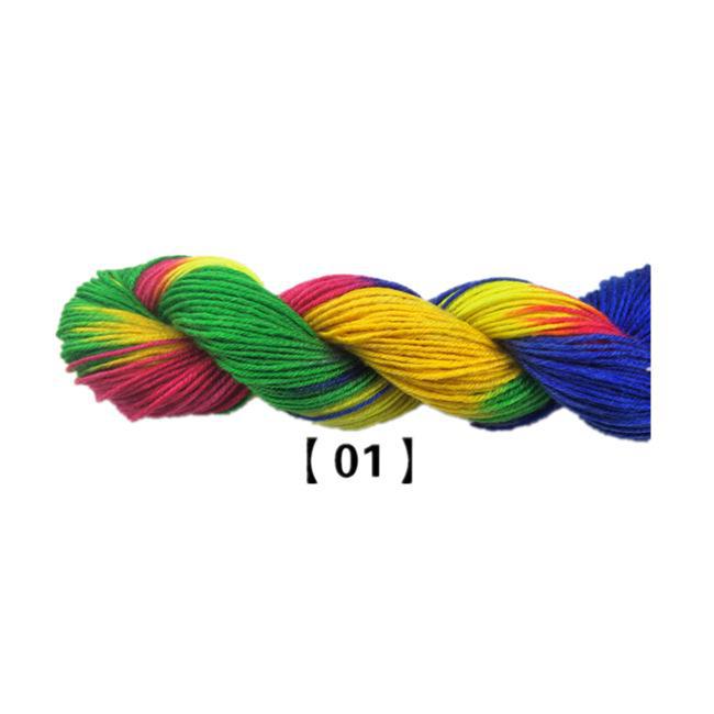 Fuyi Filo di Lana Tinta Acrilico Cotone per Scarpe per Artigianato Tessuto a Mano